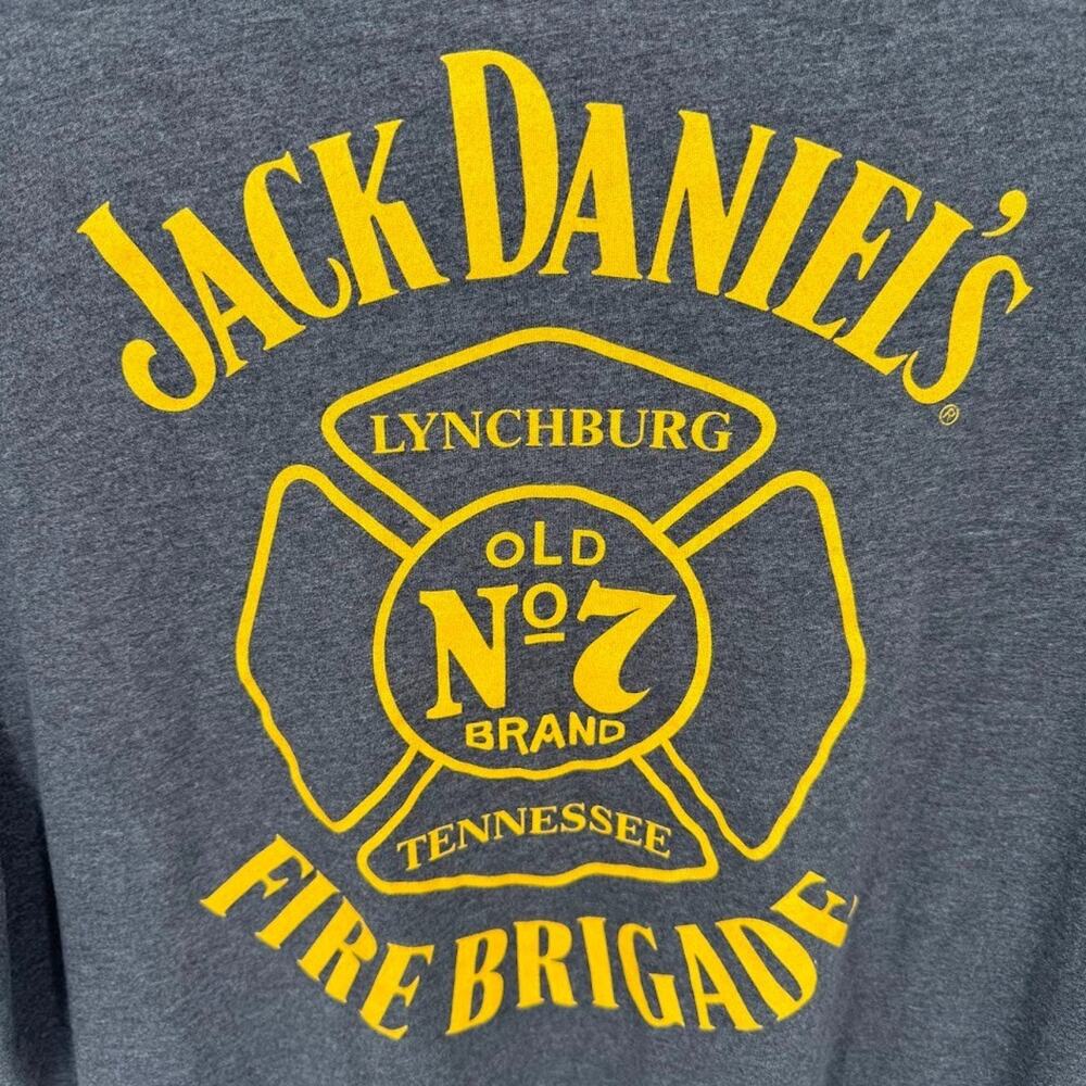 Jack Daniel’s Men’s XXL Fire Brigade TN Graphic T Shirt Gray Whiskey Tee - Picture 5 of 6